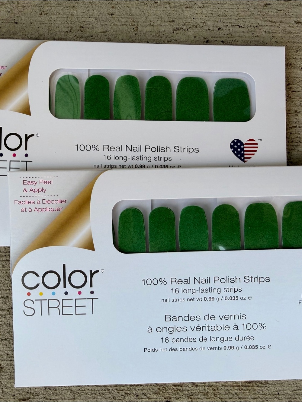 Color Street Green Galore Nail Polish Strips 2 packs New Sealed